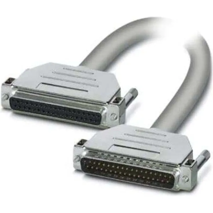 Phoenix Contact CABLE-D37SUB/B/S, Serielles Kabel 37-polig D-Sub Buchse auf D-Sub Stecker, 6 m, Grau