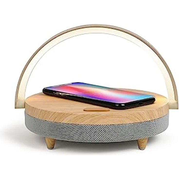 LIVOO TES242 Tragbarer Bluetooth-Lautsprecher mit LED-Beleuchtung, kabelloses Ladegerät und 4 Stunden Spielzeit – Bild 4
