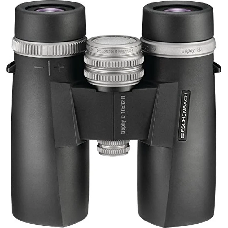 Eschenbach Optik Fernglas trophy D 10x32 ED, großes Sehfeld, Weitwinkeloptik, wetterfest, schwarz – Bild 1