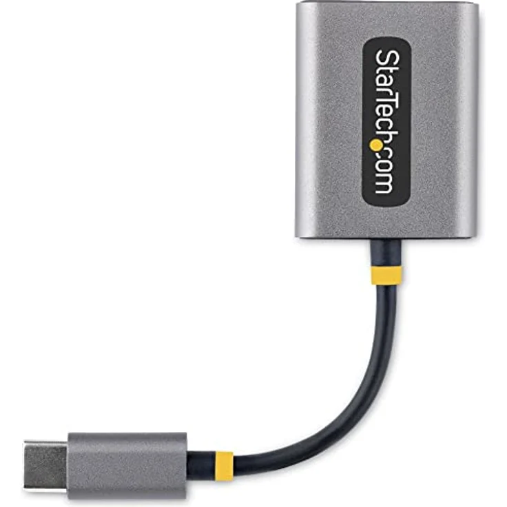StarTech.com USB-C Audio Splitter, Dual Kopfhörer Adapter mit Mikrofoneingang, 24-bit DAC, Grau, 2 x 3.5mm Anschluss – Bild 5