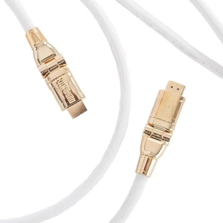 Duronic HDC01 – 1m HDMI-Kabel - Version 1.4 3D Full HD 1080P Ethernet – 24K vergoldeter und schwenkbarer Stecker – 1 Meter