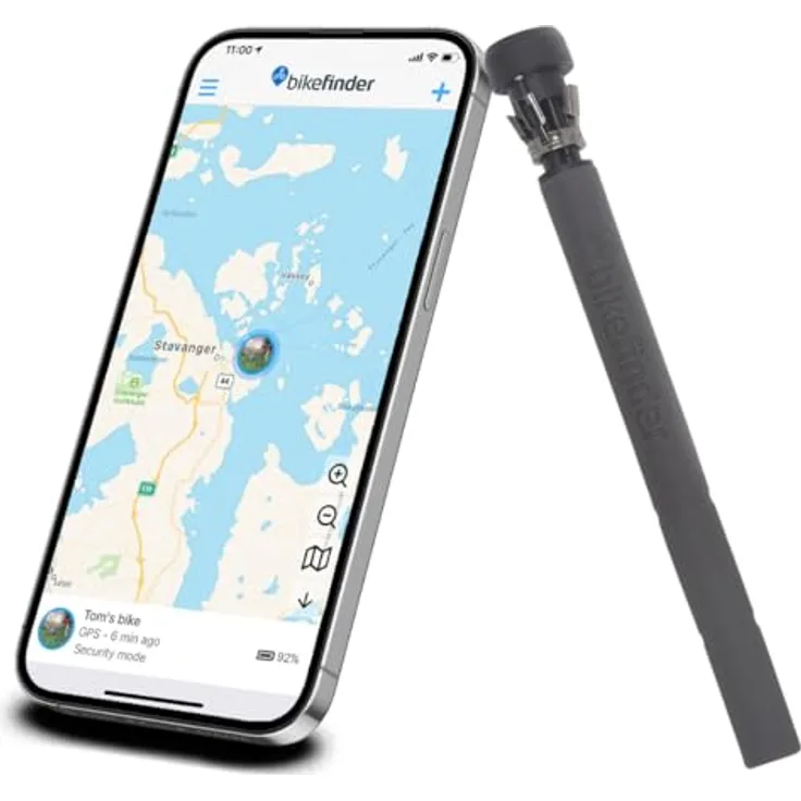 FahrradFinden - GPS Fahrrad Tracker, im Lenker Versteckt, Fahrrad Ortungsgerät, Fahrrad-Diebstahlschutz, SIM Karte inkl. - ABO Erforderlich