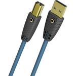 Oehlbach USB Flex AB, USB-A auf USB-B Kabel, doppelt geschirmt, 1 m, petrolblau, bis 480 Mbps
