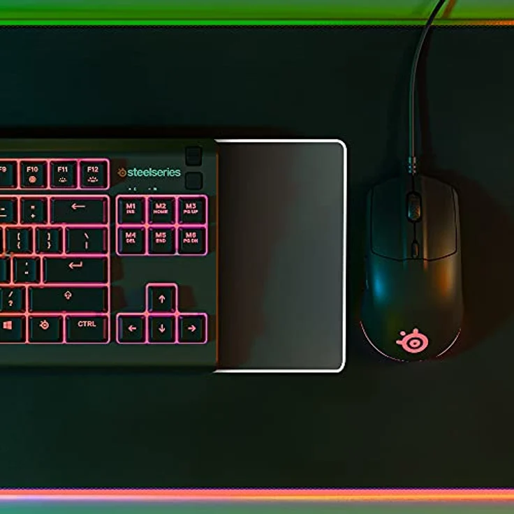 SteelSeries Apex 3 TKL - RGB Gaming-Tastatur - Kompakter Tenkeyless-Formfaktor - 8-Zonen-RGB-Beleuchtung - Deutsches (QWERTZ) Layout – Bild 5