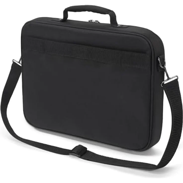 Dicota Sacoche Multi TWO, Notebooktasche für Laptops bis 16 Zoll, Schwarz, leichtes rPET Polyester, mit Trolley-Band und mehreren Fächern – Bild 3