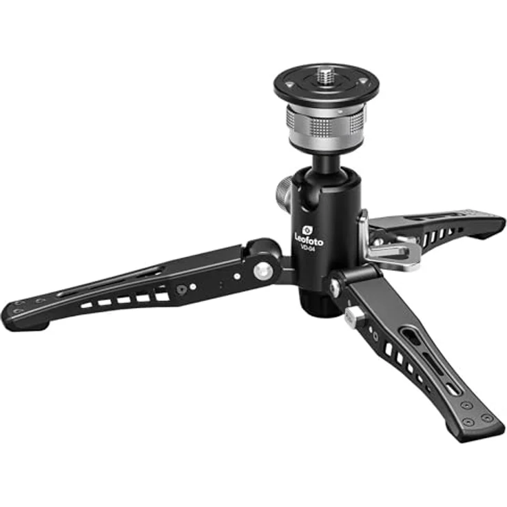 Leofoto MF-324C, Carbon-Einbeinstativ mit Schwenk-Neigefuß VD-04, max. Höhe 152 cm, Tragfähigkeit 10 kg – Bild 2