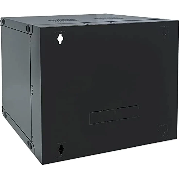 Intellinet 19" Wandverteiler mit Schwenkrahmen (10.87 HE), Serverschrank, Schwarz - Flachpack, 9 HE, 460x540x600 mm – Bild 5