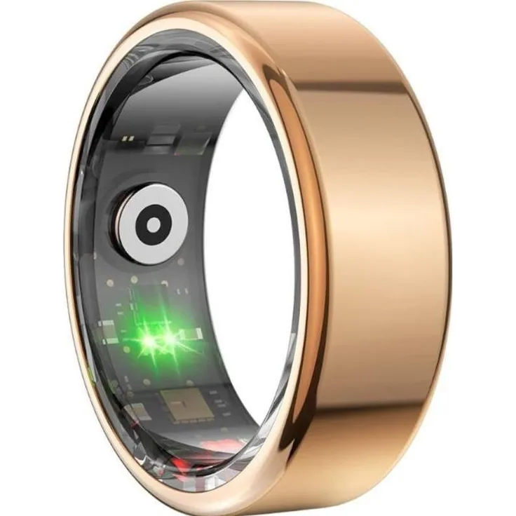 Colmi R02 Smart Ring, 21 Sportmodi, Herzfrequenz-/Schlafüberwachung, IP68 wasserfest, Roségold