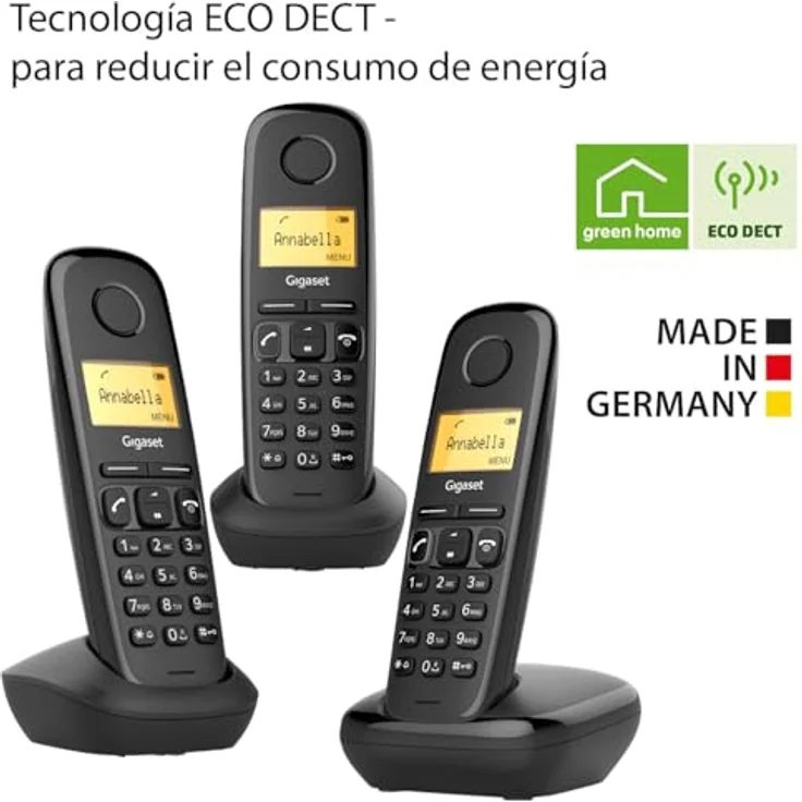 Gigaset A170 TRIO, Iberische Version, schnurloses Telefon mit einfachem Bedienkonzept – Bild 5