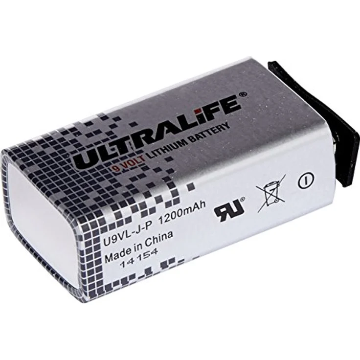 Ultralife Lithium Batterie (9 Volt, E-Block, U9VL, U9VL-J-P, 1200mAh, 10er Sparset) – Bild 1
