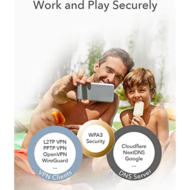 Cudy AC1200 Whole Home Mesh-WLAN-System, AC1200 Dualband-WLAN-Router, Range Extender, VPN, DNS über TLS, IPv6, DDNS, M1200 2er-Pack – Bild 5