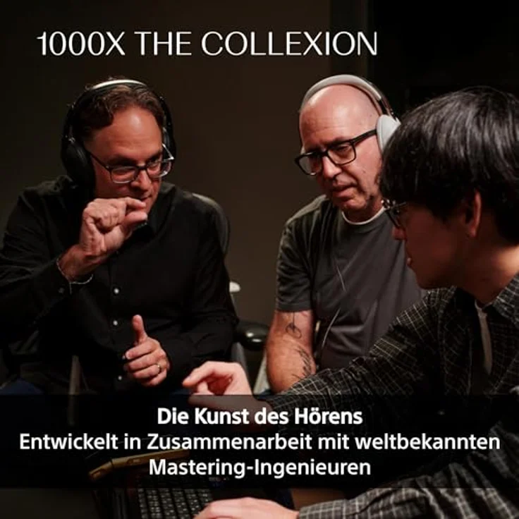 Sony 1000X THE COLLEXION, Flaggschiff kabellose Bluetooth-Over-Ear-Kopfhörer mit Hi-Res-Sound, Noise Cancelling, 360 Spatial Audio, kompatibel mit iOS & Android – Schwarz – Bild 3