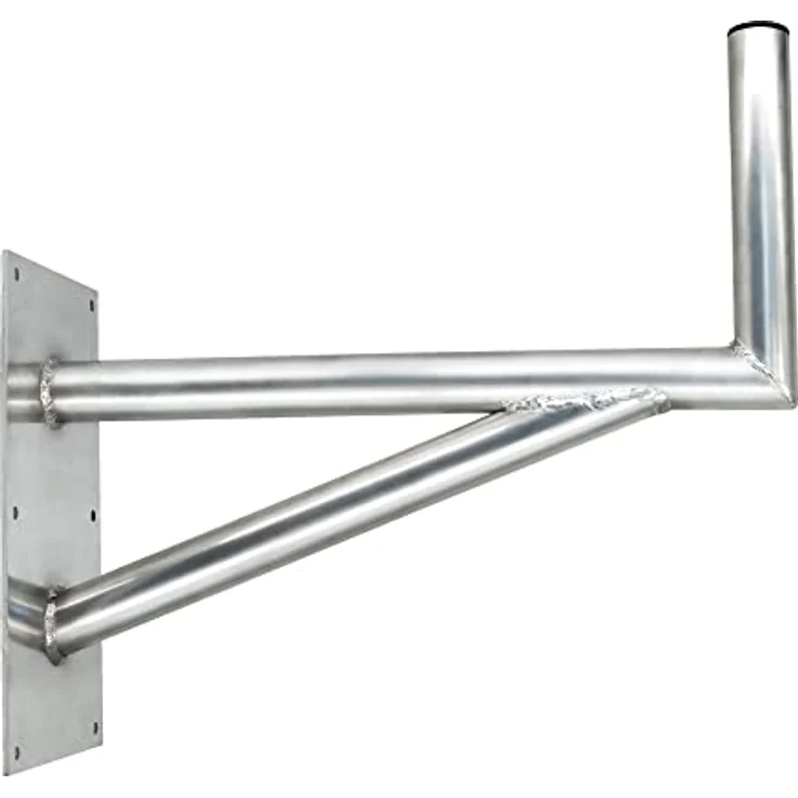 X 60cm SAT-Halterung mit Stützelement ALU Auslegerlänge = 600mm Auslegerhöhe = 300mm Grundplatte = 400x200mm Wandhalter 60 cm – Bild 2