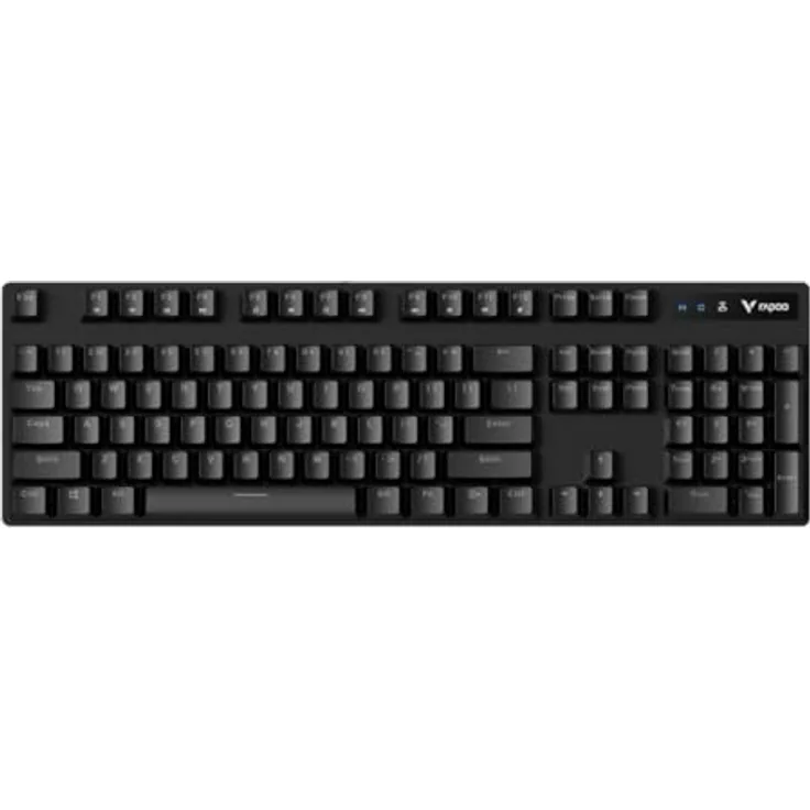 Rapoo V500PRO 2.4 Kabellose mechanische Gaming-Tastatur, 120h Akkulaufzeit, Ultraschlankes Design, Deutsches QWERTZ-Layout - Schwarz