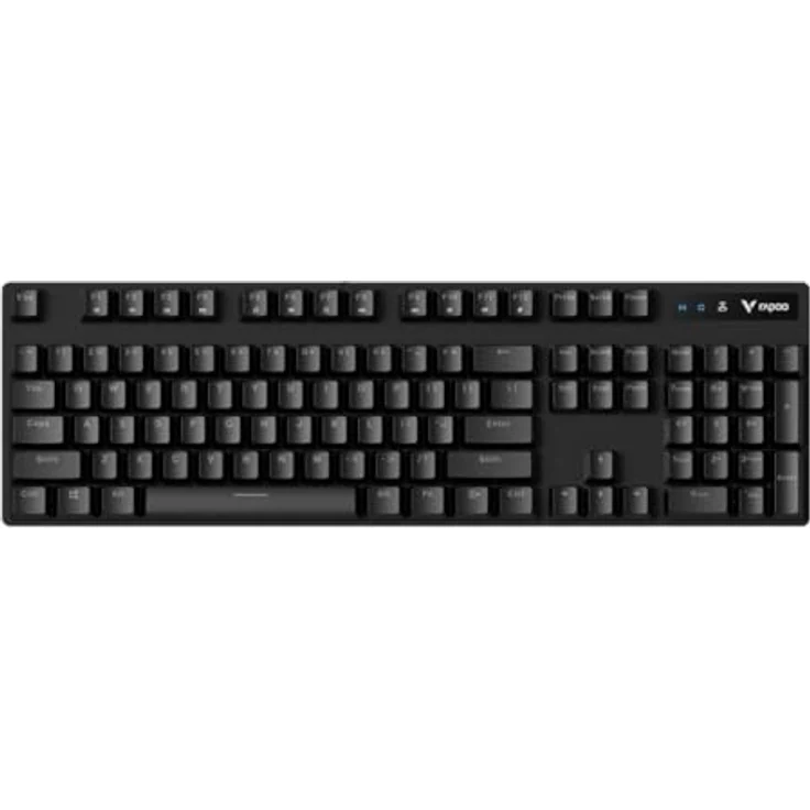 Rapoo V500PRO 2.4 Kabellose mechanische Gaming-Tastatur, 120h Akkulaufzeit, Ultraschlankes Design, Deutsches QWERTZ-Layout - Schwarz – Bild 1
