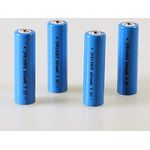 TRANGO 4er Pack 3,2V Mignon AA wiederaufladbare Akku 800mAh - 999-AA Hochleistung Lithium Batterien speziell für Solarlampen, Lichterketten, Solarleuchte, Alarmanlagen usw.