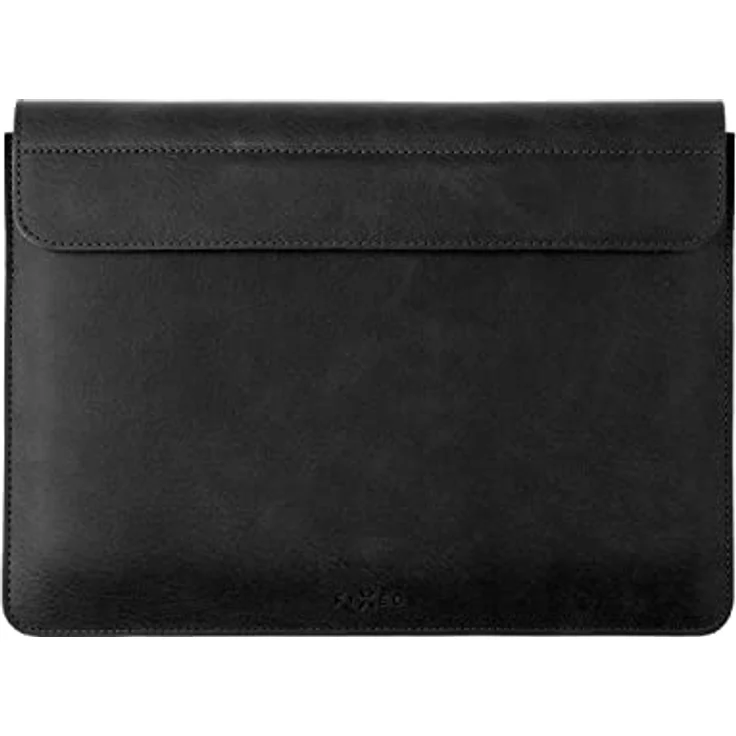 FIXED Oxford Lederhülle für MacBook Air 13 Zoll Retina, iPad und andere Geräte: Handgefertigte Laptoptasche aus italienischem Rindsleder, Schwarz – Bild 1