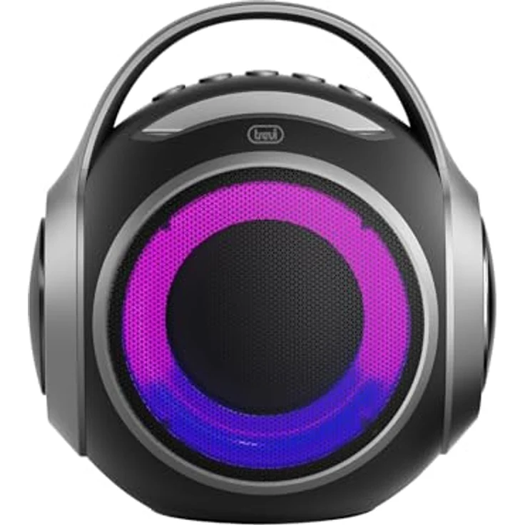 Trevi XR 8A 202, Tragbarer Bluetooth-Lautsprecher 20 W mit TWS-Funktion, USB und Micro SD, Wasserfest, Schwarz – Bild 2