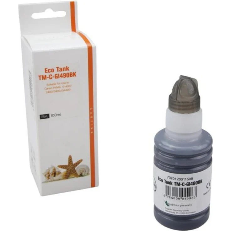Supplies Germany GI-490 BK / 0663C001 Nachfülltinte, 100.0 ml Tintenflasche schwarz für Canon