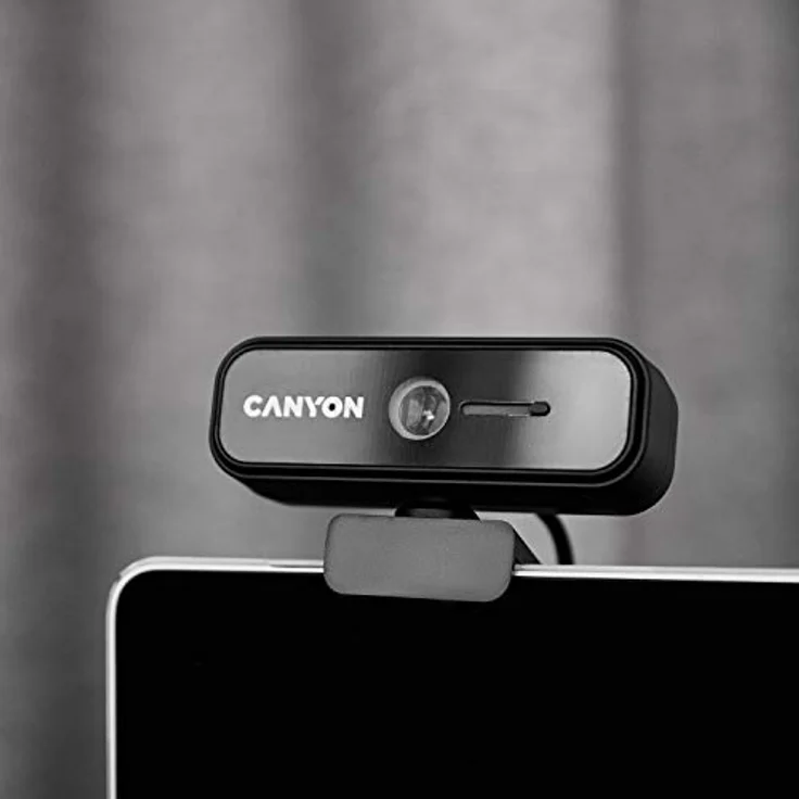 CANYON Webcam 1080p mit Abdeckung - Full HD USB Web camera Plug & Play - 360 ° Drehbare Web Kamera Kompatibel mit Windows für Streaming Videochat, Zoom, YouTube, Skype, zum Konferenz – Bild 5