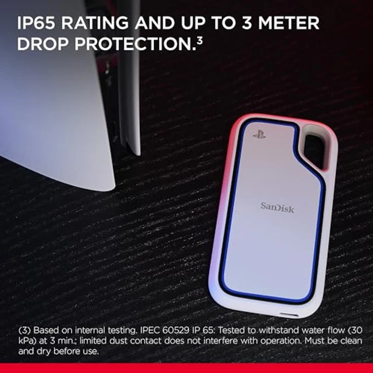 SanDisk Extreme Portable SSD, 2 TB externe SSD mit 1000 MB/s Lesegeschwindigkeit, IP65-Schutz und 3 m Fallresistenz – Bild 7