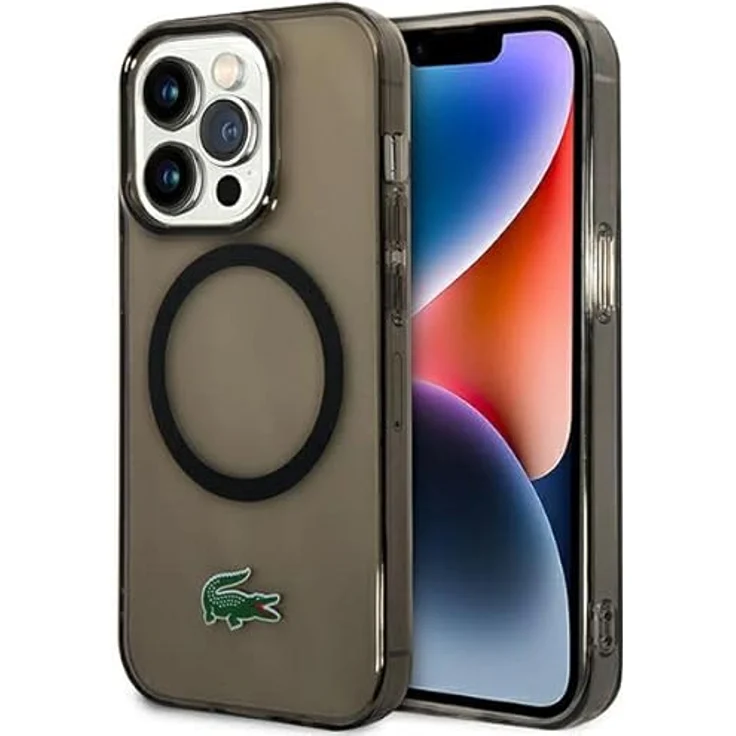 Lacoste LCHMP14XULOK Hülle für iPhone 14 Pro Max 6.7" Schwarz Hardcase Transparent – Bild 1
