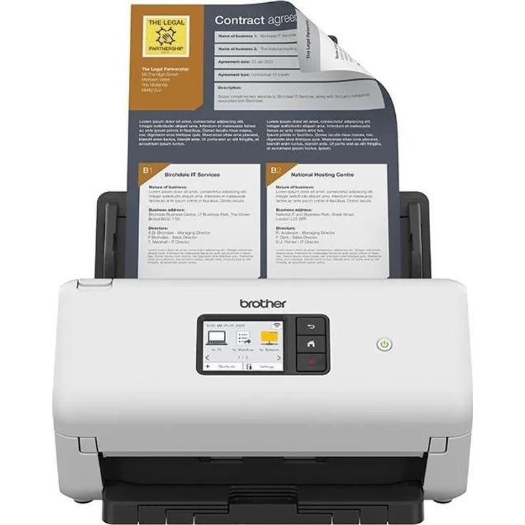 Brother ADS-4550WTC1, Dokumentenscanner mit WLAN und Duplex-Scantechnologie