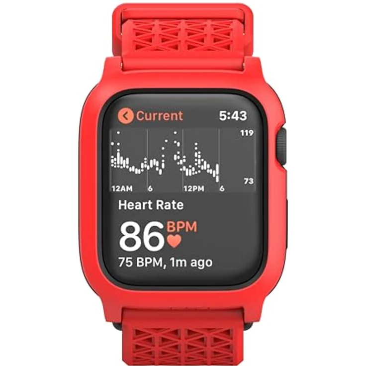 Catalyst Impact, Smartwatch Zubehör, robustes Schutzgehäuse für Apple Watch 44 mm, rot – Bild 3