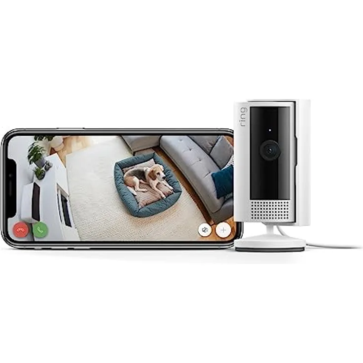 Ring Innenkamera (Indoor Camera 2. Gen.) | Überwachungskamera für den Innenbereich | 1080p-HD-Video, Privatsphäre-Sichtschutz, WLAN, ideal für Haustiere | Sicherheitskamera zur Selbstinstallation