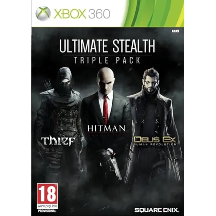SQUARE ENIX Hitman Absolution, Thief & Deus Ex Bundle, Xbox 360-Games