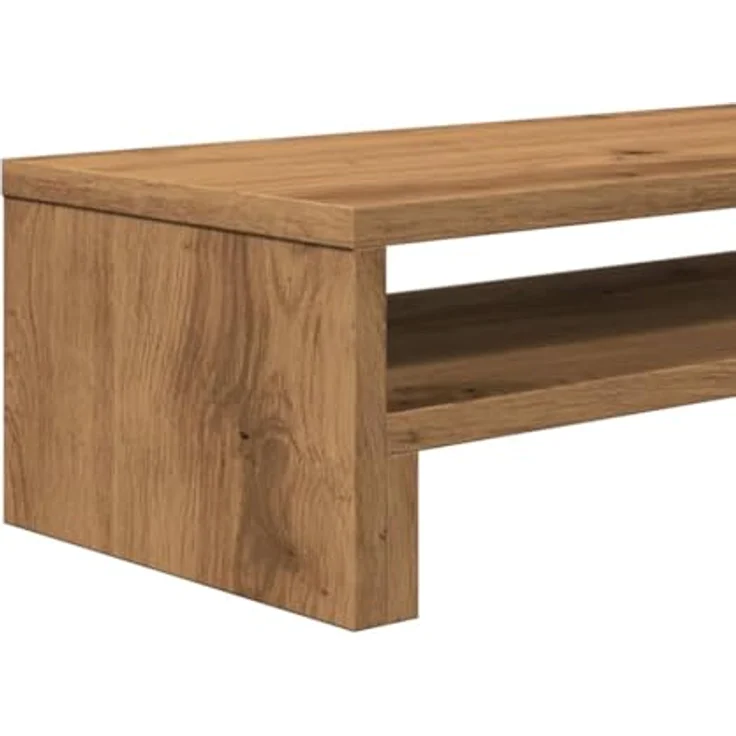 vidaXL Monitorständer Artisan-Eiche, 54x22x15 cm, Holzwerkstoff mit reichlich Stauraum, max. Belastbarkeit 25 kg – Bild 8