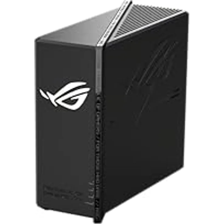 ASUS ROG Strix GS-BE18000, Tri-Band WiFi 7 Gaming Router mit 320 MHz Bandbreite, 4096-QAM, 8x 2.5G Ports, Mobile Game Mode, Aura RGB, AiMesh, VPN, bis zu 300 m² Abdeckung