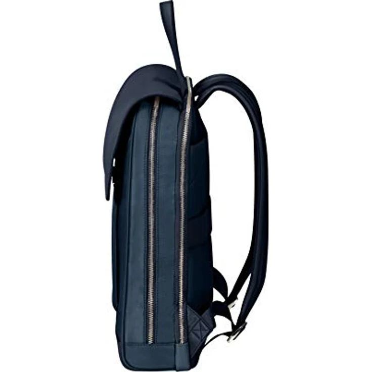 Samsonite Zalia 2.0 - 14 inch laptop backpack, 36.5 cm, 11.5 L, blue (midnight blue) - Wasserabweisender Nylon-Rucksack mit ergonomischen Schultergurten, separatem Laptop-Fach, RFID-Schutz und Saffiano-Polyurethan-Details – Bild 3