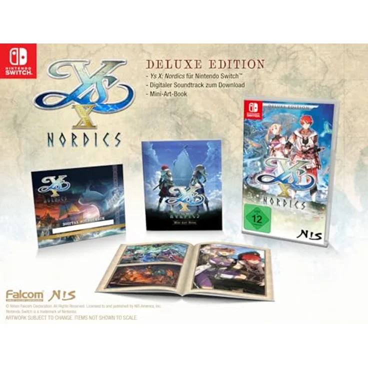 NIS America Ys X: Nordics - Deluxe Edition (Nintendo Switch) - Cross Action System, Die Macht von Mana, Seemannsgarn, inkl. digitalem Soundtrack und Mini-Art-Book – Bild 2