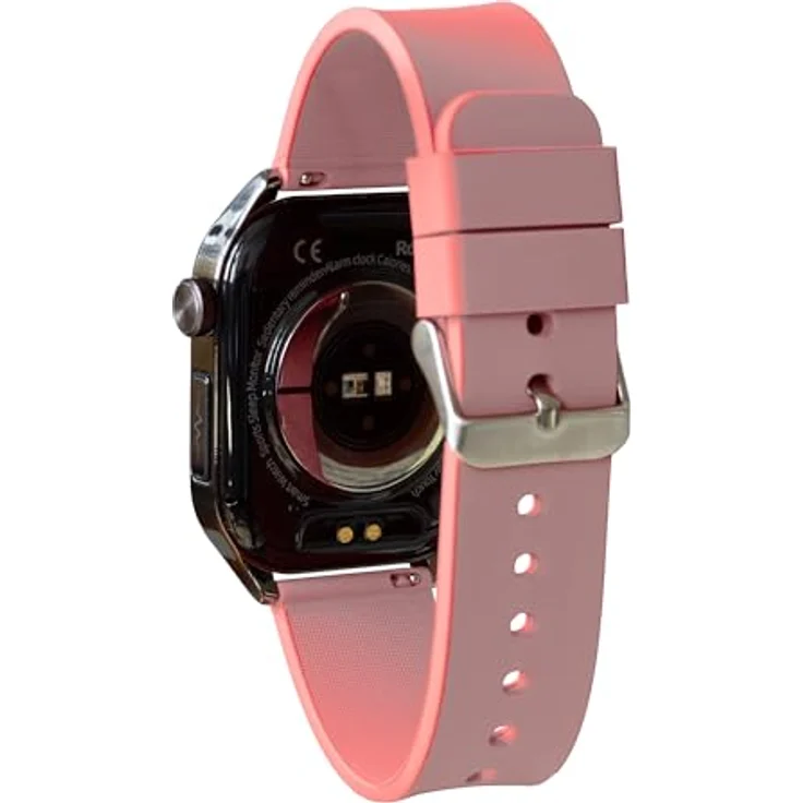 Knauermann PRO 3 (2024) Schwarz - Gesundheitsuhr Smartwatch mit Telefoniefunktion - EKG + HRV und SOS Funktion - AMOLED Display- BT Bluetooth - Schlafapnoe - Silikonband Rose, 14-24 – Bild 3