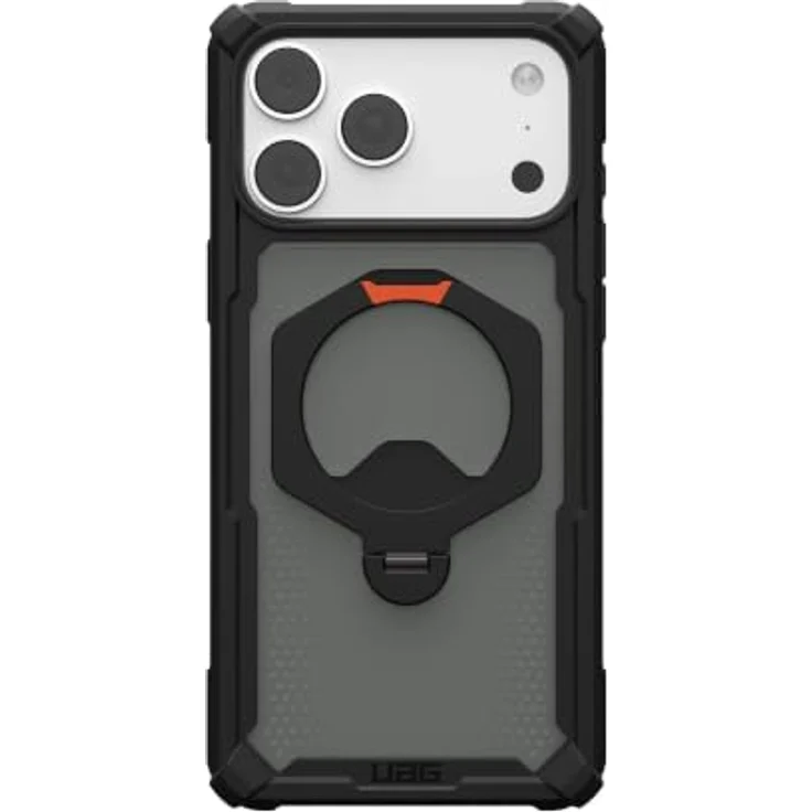 UAG Plasma XTE 360 MagSafe, Handyhülle mit 360° drehbarem Kickstand, verstärkten TPU-Stoßfängern und Fallschutz für iPhone 18 Pro Max/17 Pro Max, black/orange – Bild 4