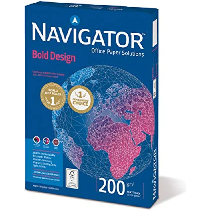 Navigator Bold Design Mehrzweckpapier, A4, 200 g, 1050 Blatt – Bild 4