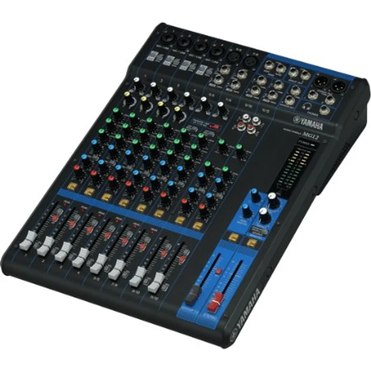 Yamaha MG 12 Mischpult Analog Sound Mixer (12-Kanal, 6x Mic, 2x AUX, XLR) – Bild 4