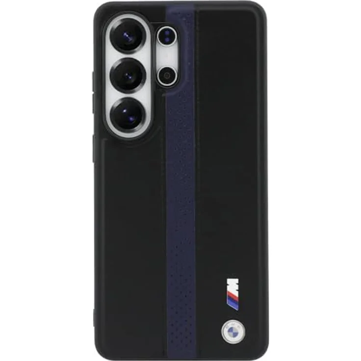 CG MOBILE BMW Perforierte Streifen Logo MagSafe Hülle für iPhone und Samsung Galaxy S26 Ultra, Kunstleder/PC/TPU, Blau – Bild 3
