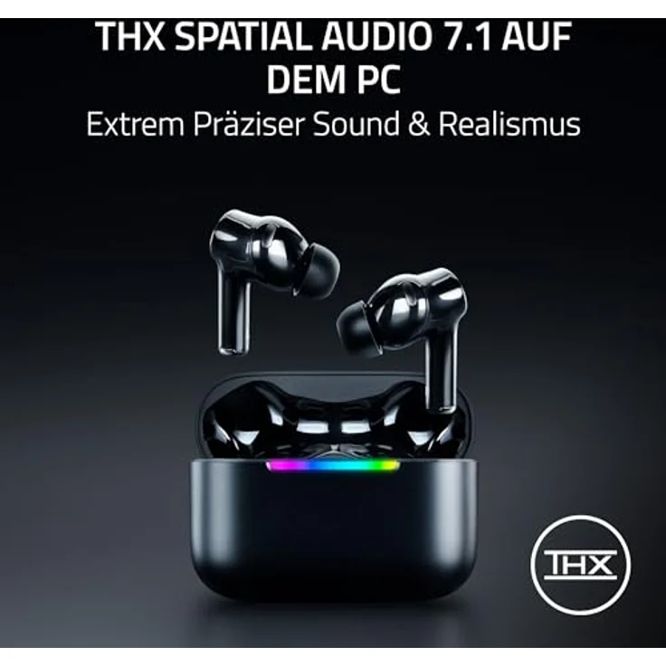 RAZER Hammerhead V3 X Hyperspeed, In-ear Kopfhörer mit Bluetooth 5.3, IPX4 Wasserabweisung, bis zu 35 Stunden Akkulaufzeit, schwarz – Bild 6
