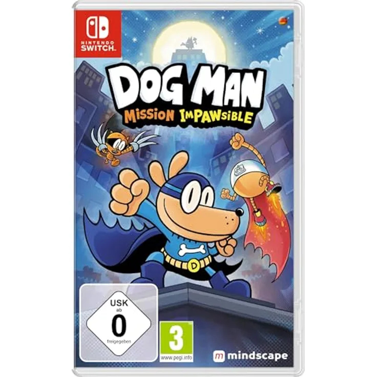 mindscape Dog Man: Mission Impawsible - Switch, Nintendo Switch Spiel mit 50 spannenden Levels
