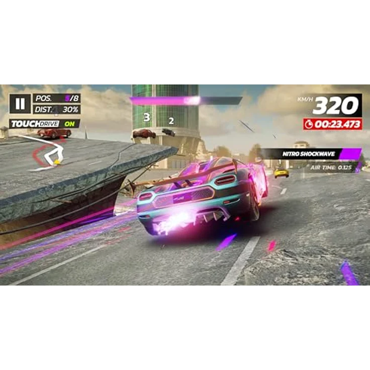 Maximum Entertainment Asphalt Legends: Unite - Supercharged Edition (PS5), Über 250 offiziell lizenzierte Hypercars, Short-Burst Rennen, Intensives Arcade-Feeling, Lokal/online Multiplayer, Dynamische Lichteffekte – Bild 4