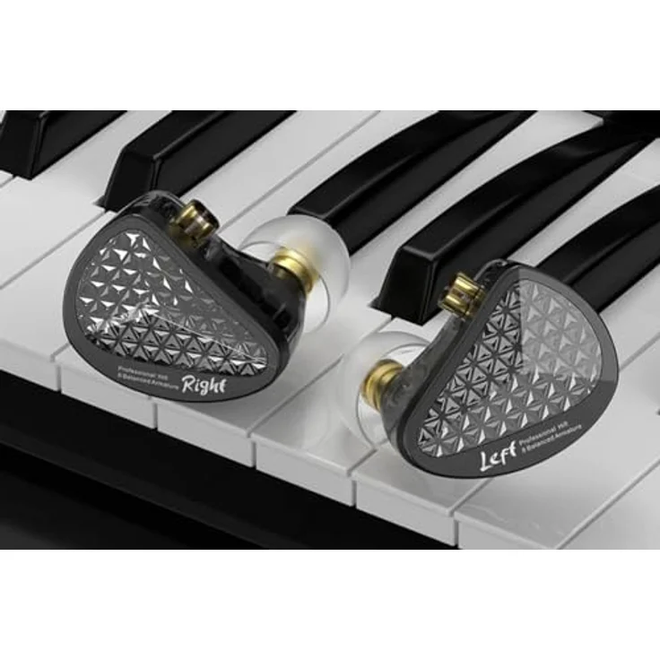 KZ AS16 PRO NO MIC, In-Ear Kopfhörer mit dynamischem Wandlerprinzip und passiver Geräuschunterdrückung, Schwarz – Bild 5