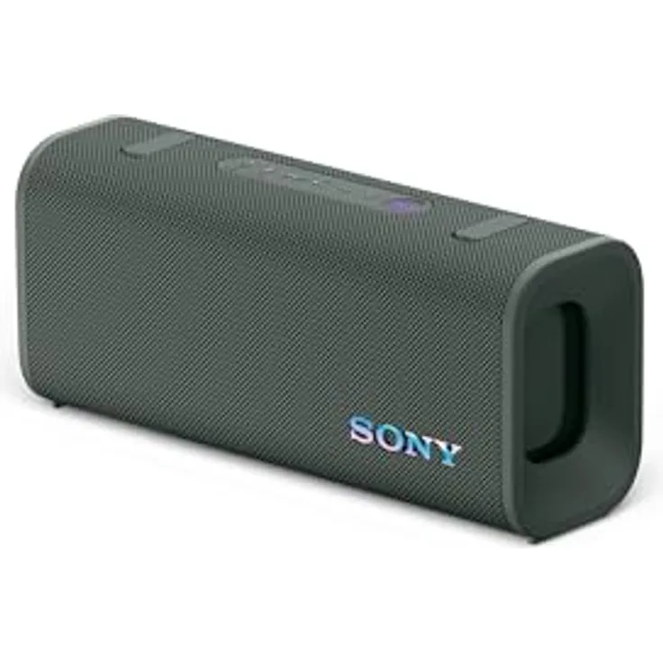 Sony ULT Field 3, Tragbarer Bluetooth-Lautsprecher mit ULT Power Sound, 24-Stunden-Akku, IP67 wasserdicht, staubdicht, stoßfest, abnehmbarer Schulterriemen - Forest-Grey