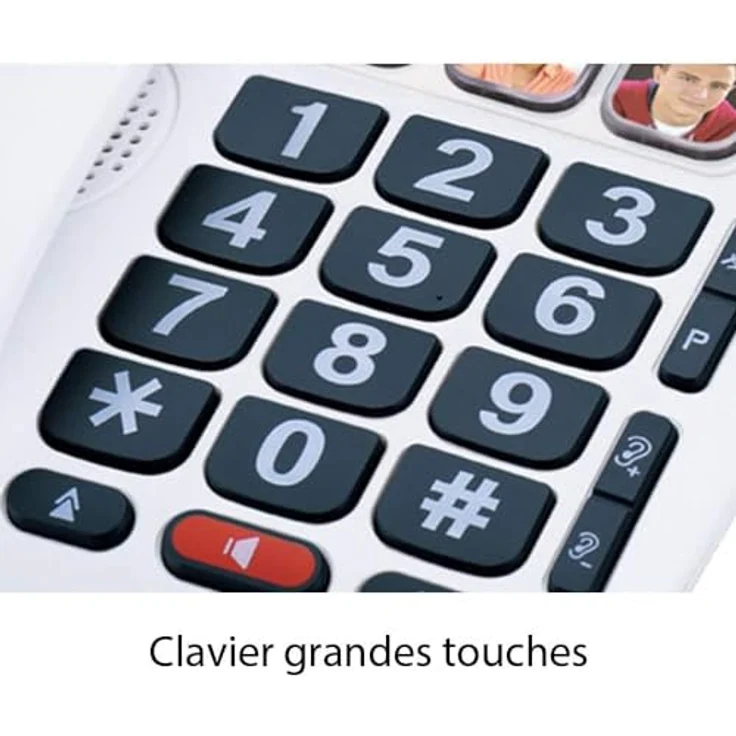 Alcatel TMAX 10 - Kabelgebundenes Telefon für Senioren, Weiß – Bild 3