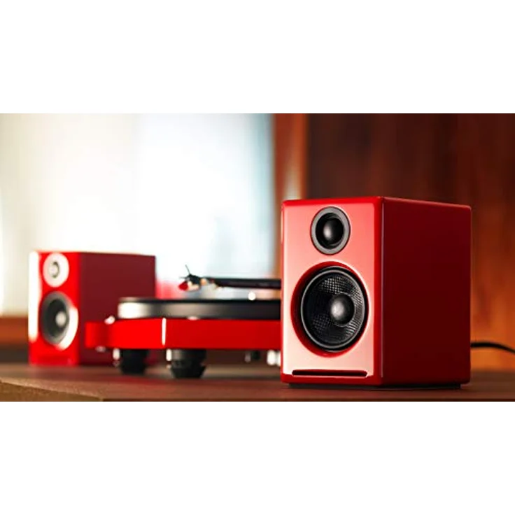 Audioengine A2 Plus, Kabellose Bluetooth-Desktop-Lautsprecher mit 60 W, individuellen Klangabstimmungen und Holzgehäuse – Bild 3