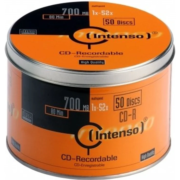 Intenso CD-R Rohlinge 700MB, 52x, Spindel, 25er Cakebox – Bild 2
