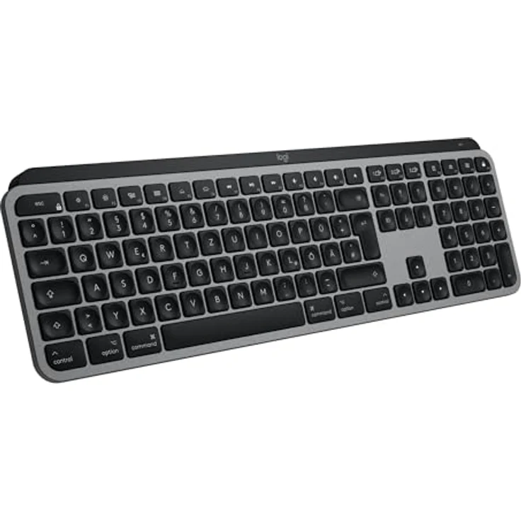 Logitech MX Keys S for Mac, Kabellose Tastatur mit Hintergrundbeleuchtung, macOS Optimiert, Grau – Bild 1