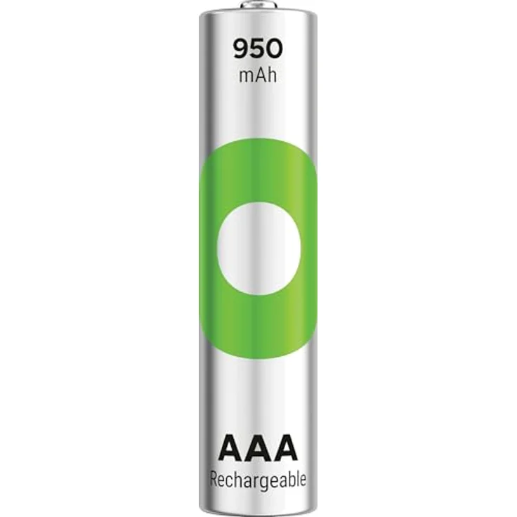GP Recyko NiMH-Akku AAA HR03, 950 mAh wiederaufladbar, 4er-Pack, temperaturbeständig bis -20 °C, umweltfreundlich und recycelbar – Bild 2