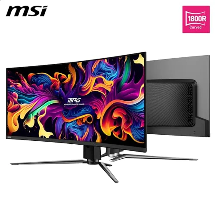 MSI MPG P341CQPX 34" QD-OLED UWQHD Monitor, 240Hz, 0,03ms, 1800R Curved, HDMI 2.1, DP 1.4, USB-C, VESA – Bild 2